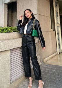 ZARA imported leather pant