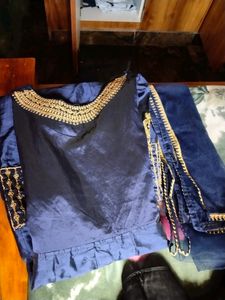 Elegant Blue Embroidered Salwar Suit