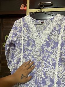 Floral Print Kurta