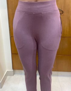 Mauve BlissClub Lounge Pants With Zip Pockets