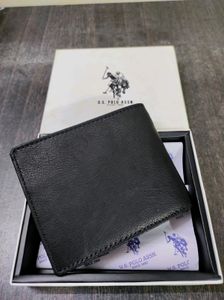 US POLO ASSN LEATHER WALLET (BLACK)