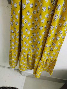 Yellow Dubai  Gown