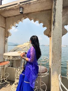 Gorgeous Blue Indian Outfit