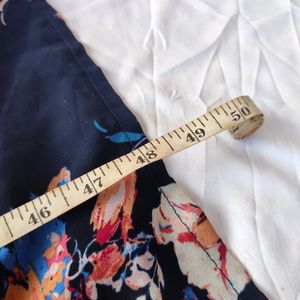 BERSHKA FLORAL STRAPLESS DRESS
