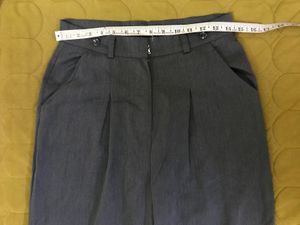 Highrise Stretchy Gray Wide Leg Pants Waist 28-30