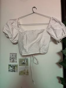 H&amp;M Divided White Crop Top