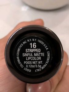 ColorBar Sinful Matte Lipstick 16 STRIPPED