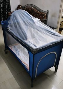 Folding Baby Bed Cum Crib/ Playpen