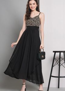 Chic Leopard Print Maxi Dress