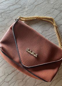 Zara Official Brown Crossbody Bag