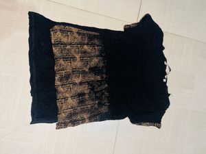 Printed Scoop Neck Tee