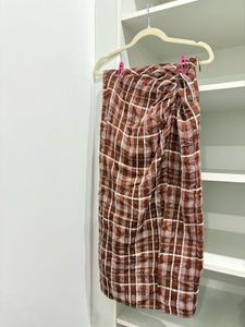 Zara Gingham Skirt