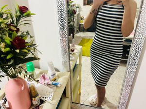 Striped Bodycon Dress