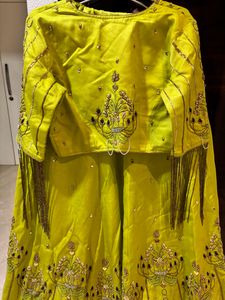 Papa Don’t  peach inspired fancy Lehenga