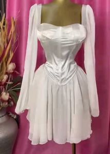 White Corset Dress