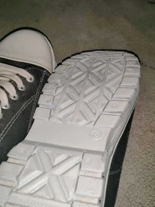 Black &amp; White Canvas Sneakers