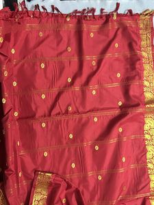 Pretty Red Silk Saree