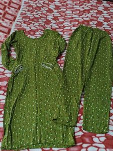 Mehandi Green  Kurta Set