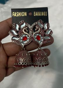brand new Peacock Jhumka Earrings