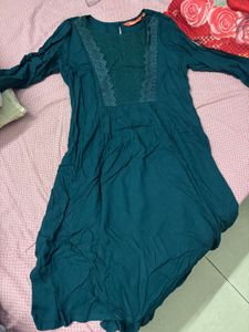 Elegant Teal Tunic Top