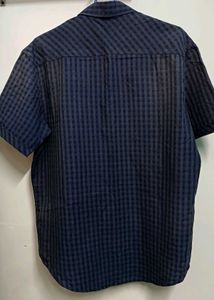 Men&#39;s Checked Casual Shirt - Blue
