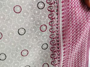 COTTON SAREE &amp; BLOUSE