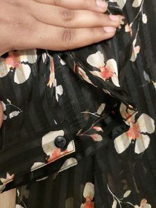 SHEER BLACK TOP ON SALe