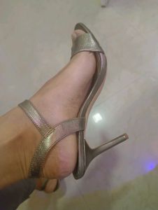 Gold Heeled Sandals