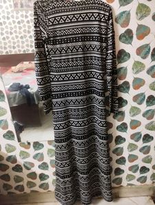 A beautiful black kurta with slit