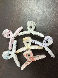 Pack Of 6 Colour Splash Hair Clutcher Clips