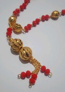 red beads dokiya long chain