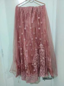 Pink Embroidered Lehenga Set