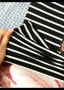 Striped Dog Graphic Tee