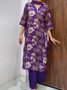New Suit set In Purple Shade