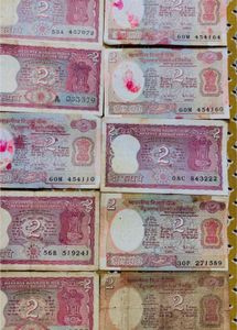 Rare Rs-“2” Ten mix notes.
