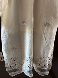 Embroidered White Ethnic Coord Set From Jaipur