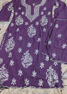 Fully Cutwork Lucknowi Plazopair