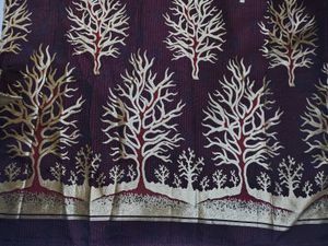 Brown &amp; Gold Tree Curtains