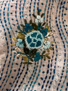 Embroidered Silk Phulakri Dupatta