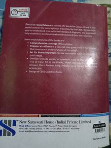 Saraswati Social Science  Cbse Class 9 Book