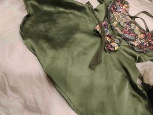 Girls&#39; Olive Green Dress