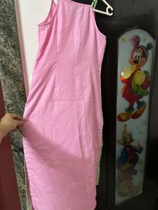Pink Linen Kurta