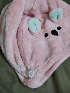 Pink Bear Hair Towel ( Free delivery)