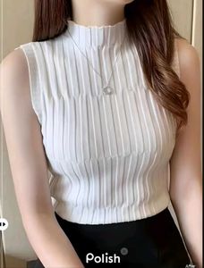 New With Tag Korean Cute Sleeveless Knit Top