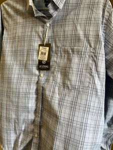 Up String Premium Blue Checks Shirt ( 4/4 Sleeves )