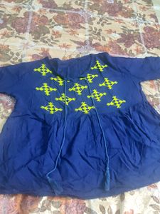 Blue Color Ballon Top