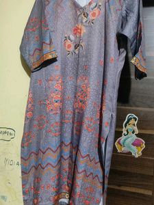 Floral Print Winter Kurta Set