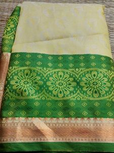 Elegant Cream Saree