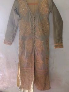 Embroidered Button-Down Tunic