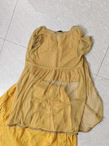 Yellow A-Line Skirt
